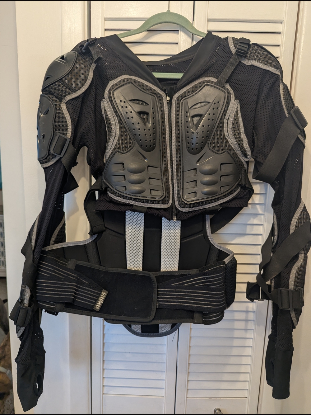 Men's Black Performance Protective Jacket with Integrated Armor
